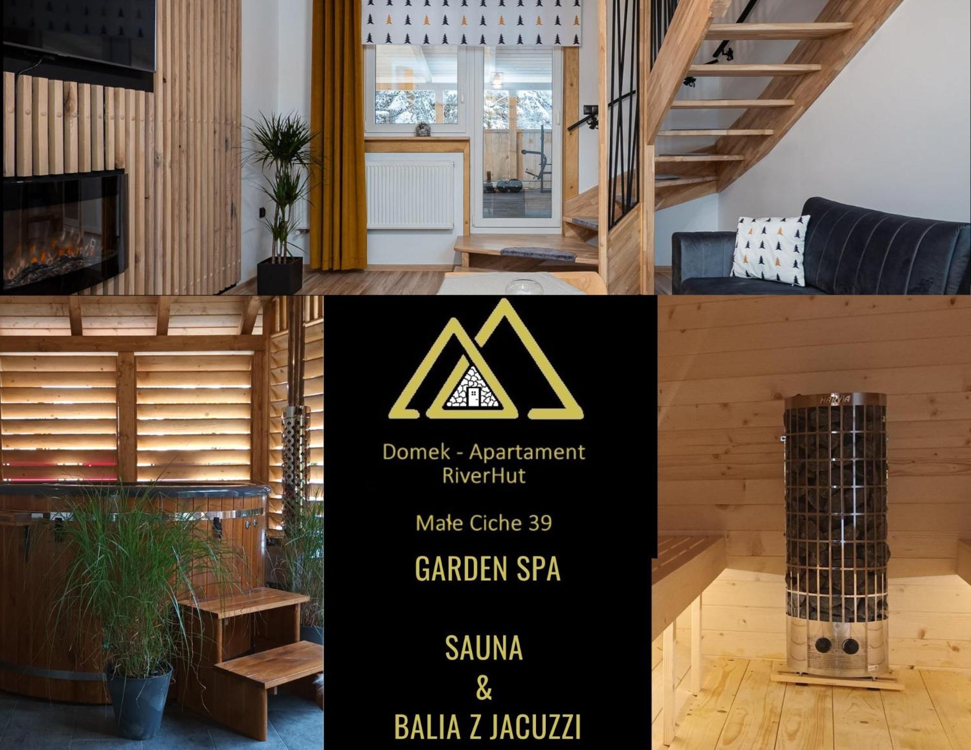 Domek Riverhut - Male Ciche Sauna & Jacuzzi Exterior foto